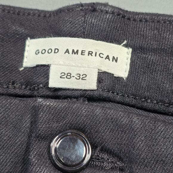 Good American Good Legs Skinny Sculpting Jeans Womens Plus Size 28 Black Stretch - Picture 3 of 14